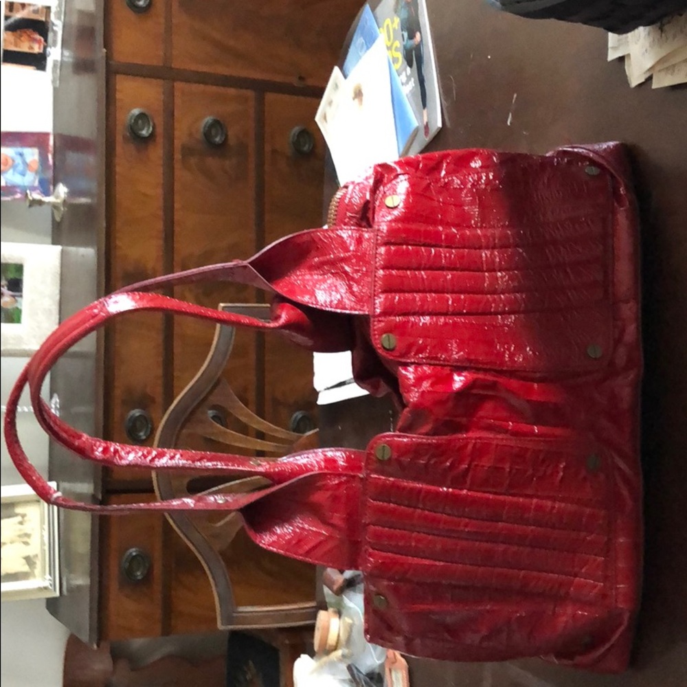 Red Matt & Nat purse